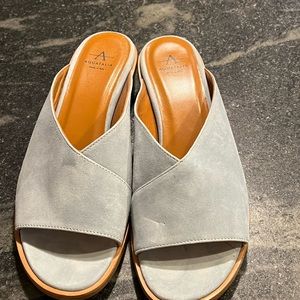 Aquatalia Blue Slides